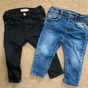 Two Pair of Zara Jeans 9-12 Months